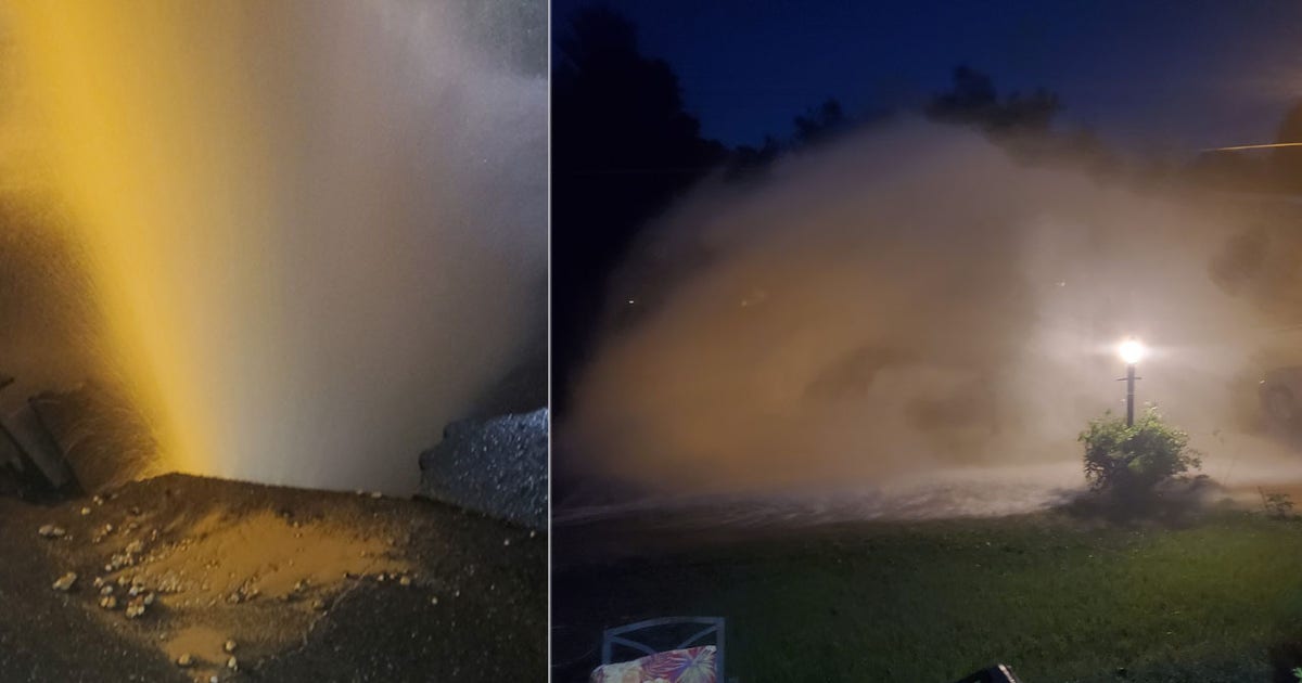 Water main break soaks District Heights neighborhood | FOX 5 DC
