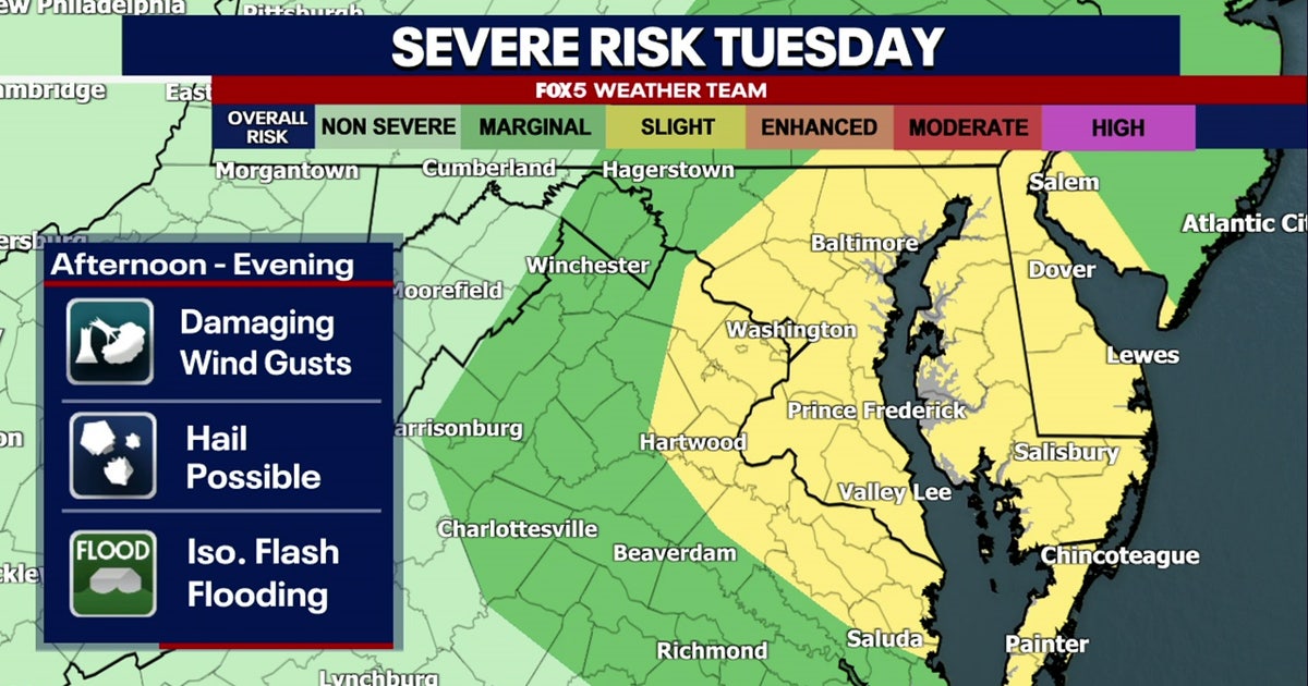 Isolated thunderstorms possible Tuesday as heat, humidity keep ...
