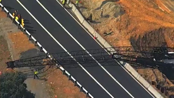 I-70 lanes reopened after crane fell on highway