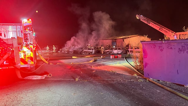 18 vehicles damaged in early morning warehouse in Stafford County