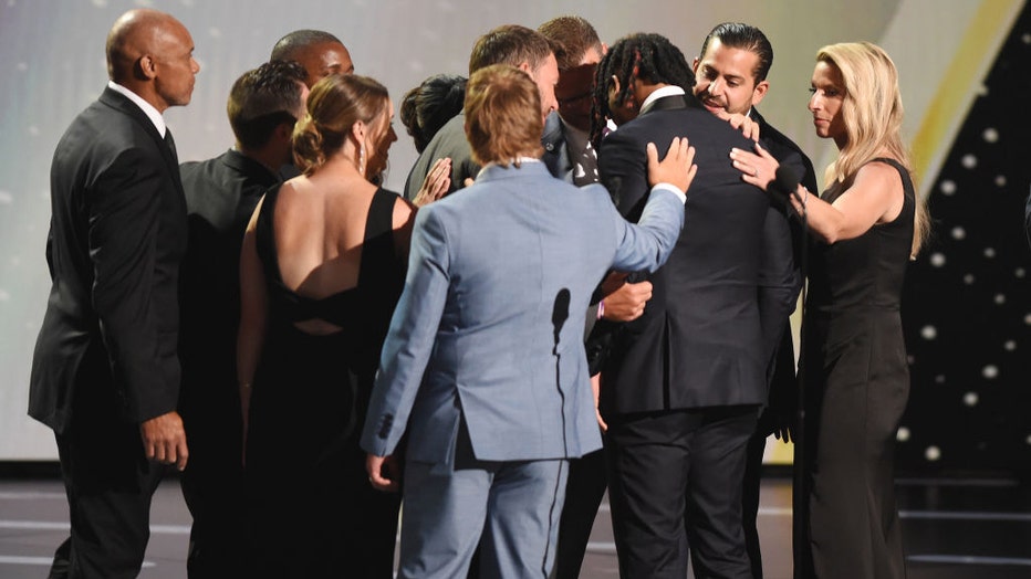 Damar Hamlin breaks down in tears during award tribute to Buffalo Bills  training staff at ESPYS