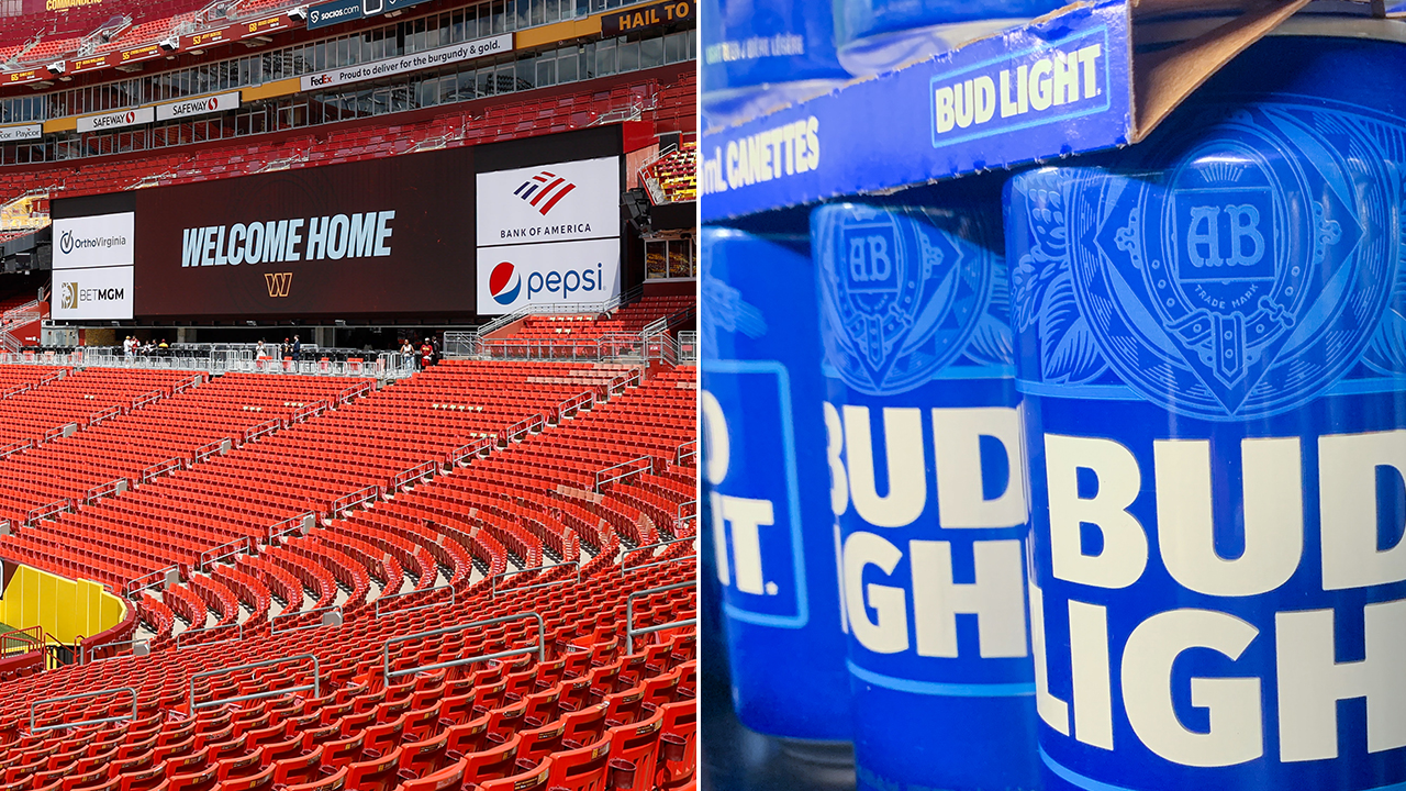 Bud Light back at FedEx Field: Anheuser-Busch renews partnership with  Commanders under new ownership