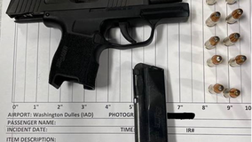 'This is not a new rule': TSA seizes loaded 9mm from woman trying to board flight at Dulles International