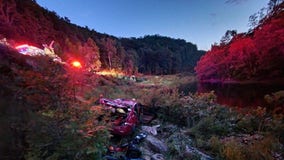 Teen rescued after her car plunges off 70-foot cliff along Maryland, West Virginia border