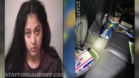 Stafford woman charged with DUI; deputies find 2-year-old in car seat surrounded by beer cans