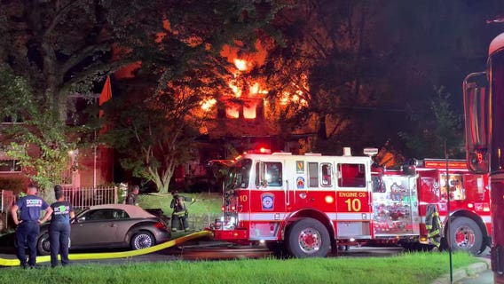 DC firefighters have busy morning battling 4 overnight fires; 1 person hospitalized