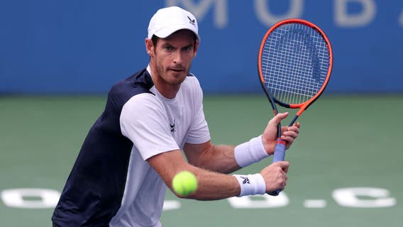 Climate protestors disrupt Andy Murray vs. Taylor Fritz match at DC Open