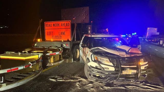 VA State Police search for truck driver who injured sheriff's deputy in highway hit-and-run