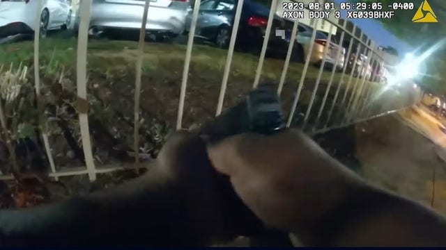 Bodycam video shows gunman open fire on DC police officers