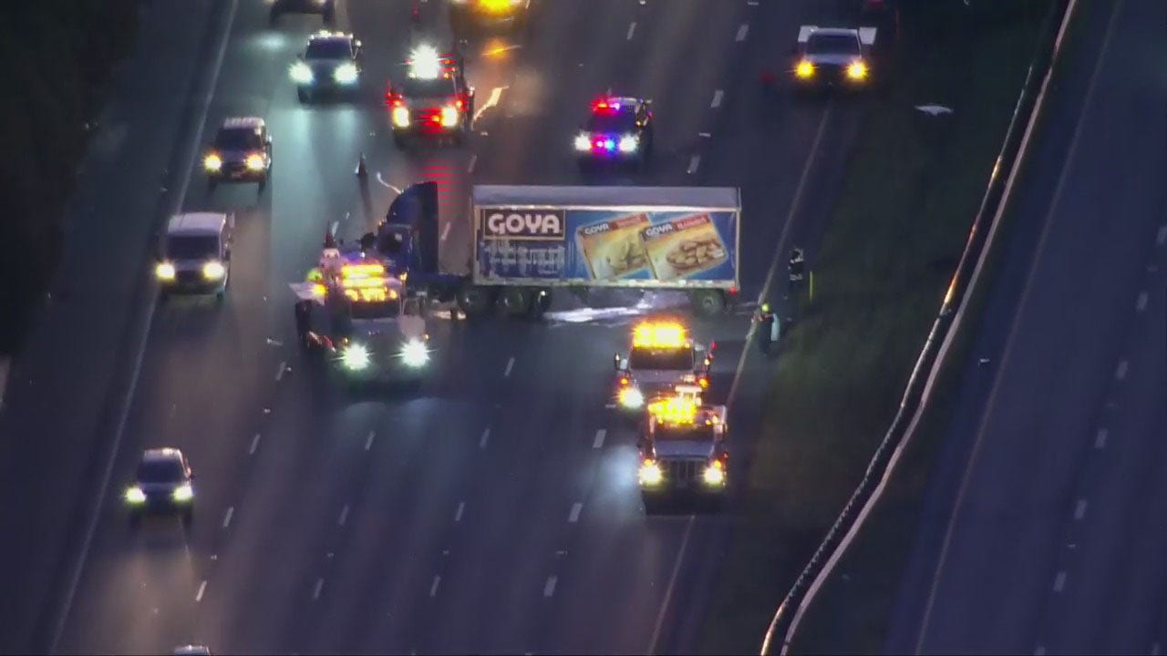 Tractor Trailer Crash Causes Traffic Delays In Bowie | FOX 5 DC