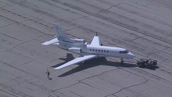 Business jet veers off runway at BWI Marshall Airport