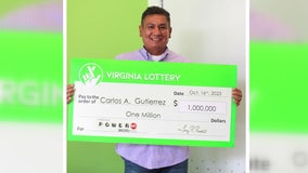 Virginia man wins $1 million after buying Powerball ticket while waiting for chicken sandwich