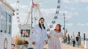 WATCH: Couple gets married at the Capital Wheel in National Harbor