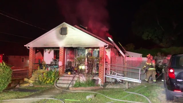 Overnight fire forces resident from DC home