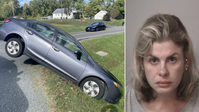 Stafford woman charged with 3rd DUI offense, resisting arrest after crashing car in ditch