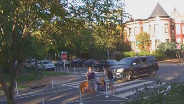 Man arrested for hit-and-run of family caught on camera, police say