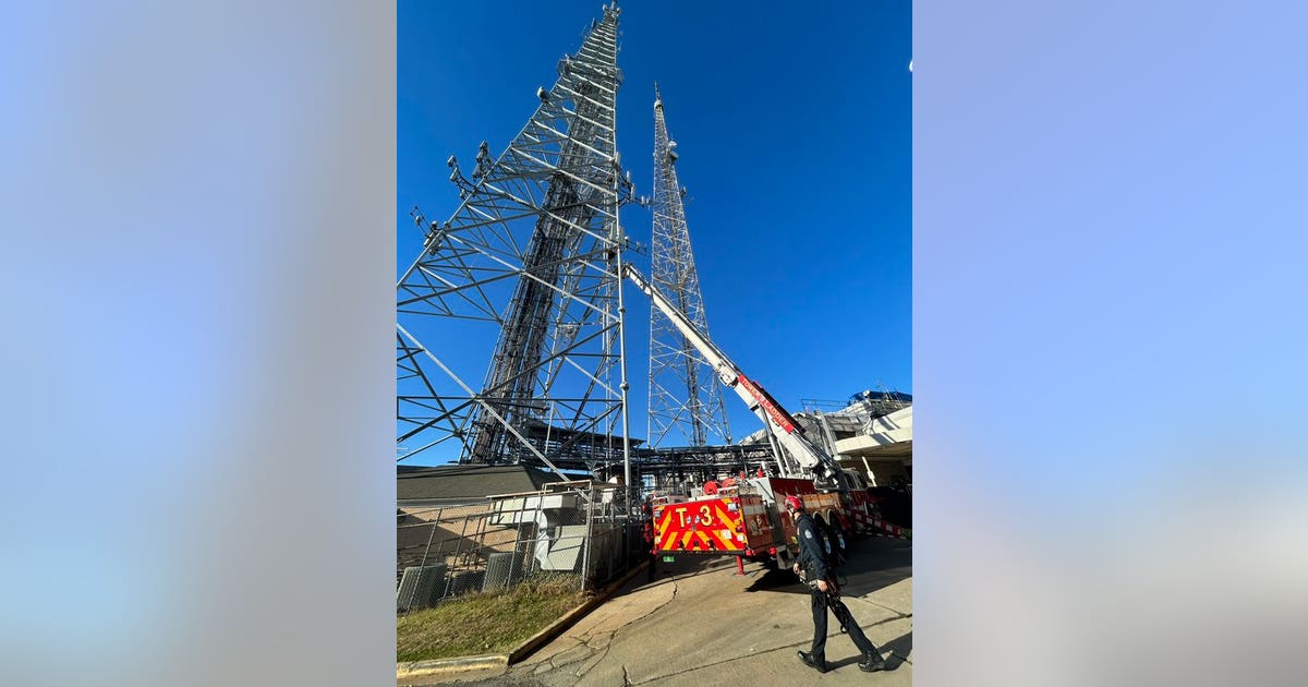 Firefighters rescue 2 workers from broadcast tower in DC | FOX 5 DC