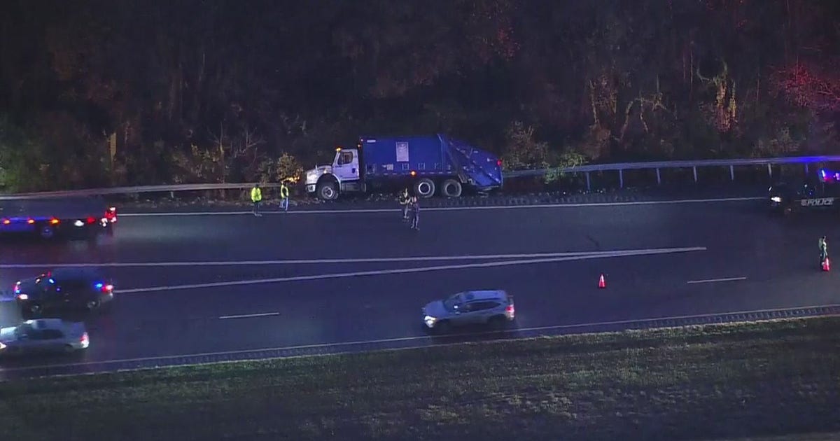 Delays after trash truck overturns in Glen Burnie | FOX 5 DC
