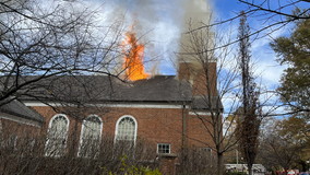 Firefighters put out massive blaze at Church of Jesus Christ of Latter-day Saints in Chevy Chase