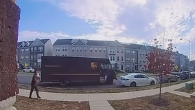 Doorbell cam shows armed suspects stealing UPS truck in Prince George's County