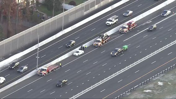 Delays on I-66 after multi-vehicle crash in Fairfax County