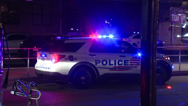 3 shot on bike trail bridge near northeast DC Metro station