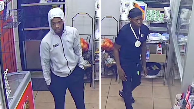 Surveillance video captures 2 suspects wanted in DC armed robbery, shooting: police