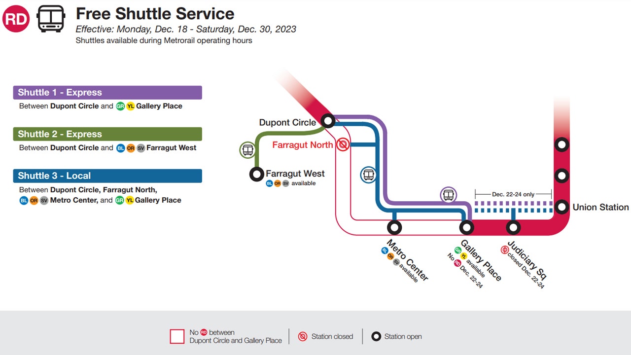 12月18日开始地铁红线将关闭，这是你需要知道的。