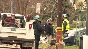 Arlington house explosion investigation continues as crews search debris left behind after blast