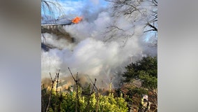 McLean 2-alarm fire sends smoke, flames into Virginia sky