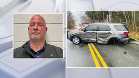 Dash camera video captures suspected Virginia drunk driver crashing head on into deputy’s cruiser