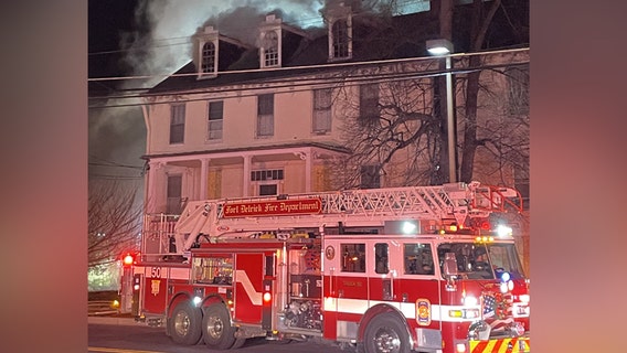 3 rescued from 2-alarm vacant house fire in Frederick