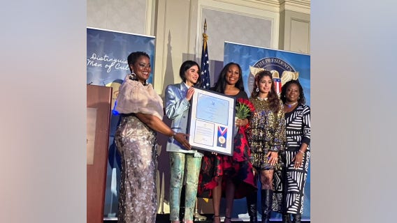 FOX 5's Tisha Lewis awarded President's Volunteer Service Lifetime Achievement Award