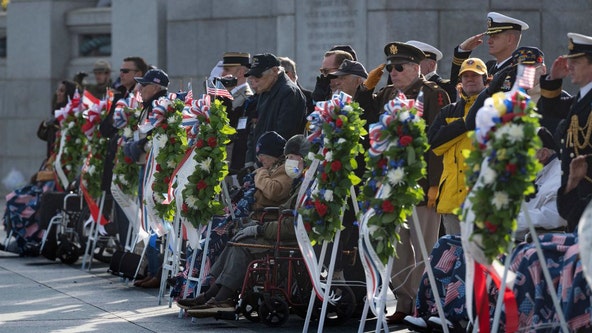 WWII Veterans mark Memorial on the National Mall