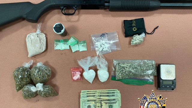 Suspected cocaine, crack cocaine, fentanyl, psilocybin, and loaded weapon found in Maryland residence