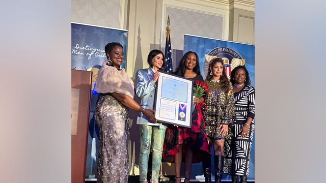 FOX 5's Tisha Lewis awarded President's Volunteer Service Lifetime Achievement Award