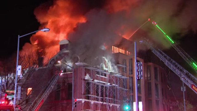 Former DC firehouse engulfed in flames, firefighters battle intense blaze