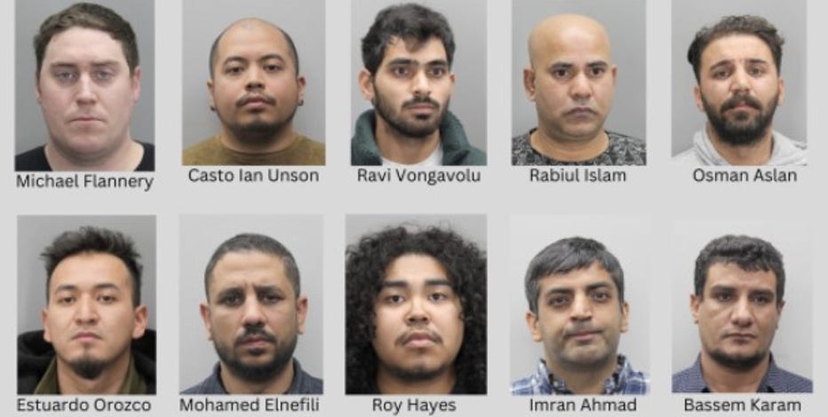 "It's sick:" 10 men arrested for preying on minors online in sting operation