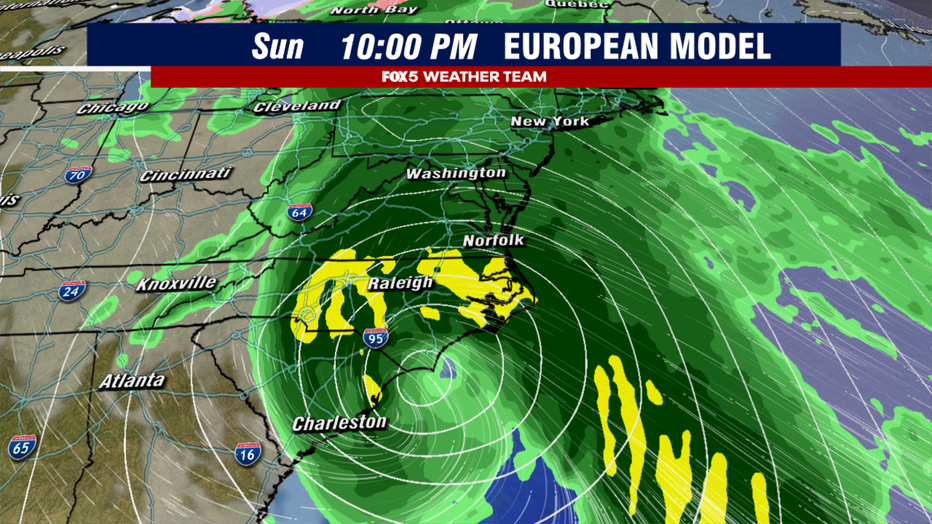 Approaching storm will bring heavy rain and strong winds Sunday night and  Monday