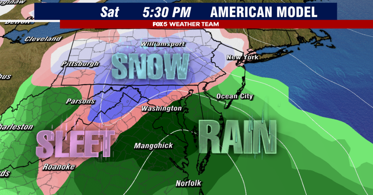 Here's how much snow DC could get this weekend | FOX 5 DC