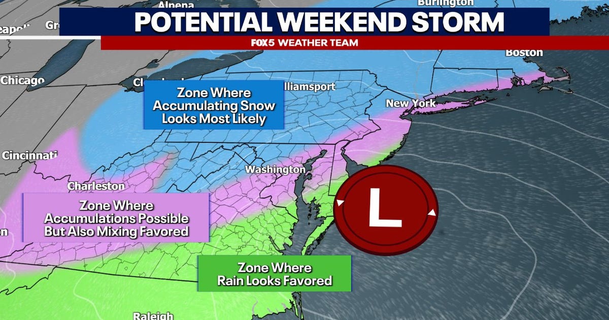 DC Snow Forecast: Potential weekend storm likely to bring snow, cold ...