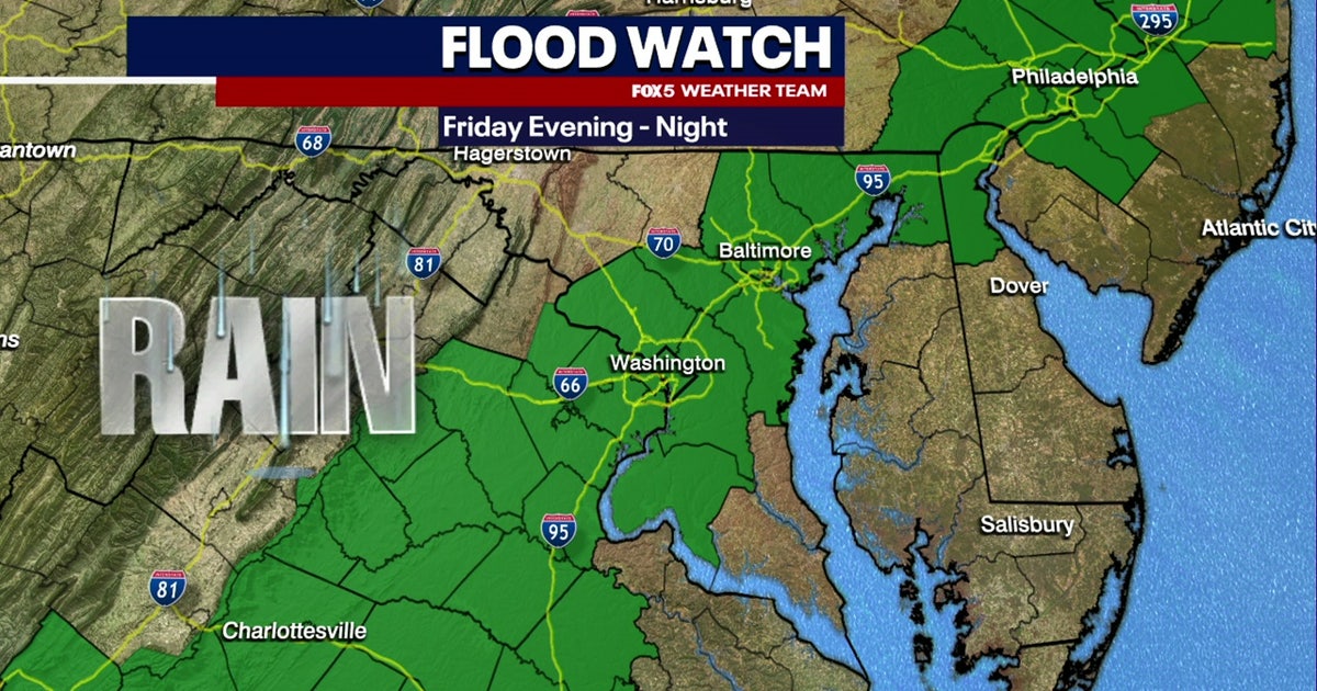 DC rain forecast: Washington region under Flood Watch | FOX 5 DC