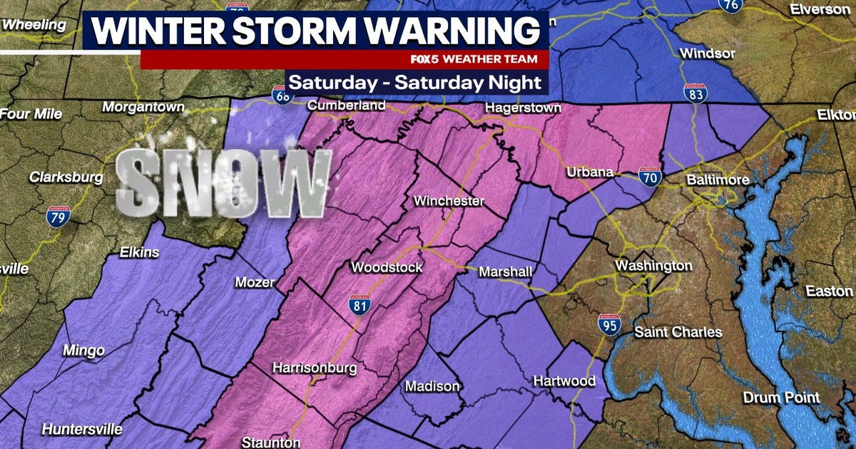 Winter Storm Watches for Maryland & Virginia ahead of weekend snow ...