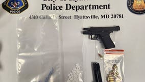 Police find Xanax, Oxycodone, loaded gun after man crashes car in Hyattsville