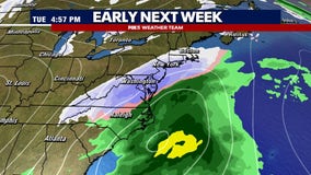 DC snow forecast: Chances increase for first widespread snowfall of season next week