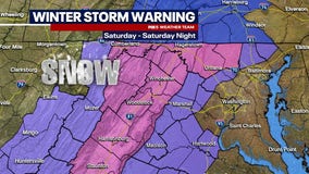 Winter Storm Watches, Warnings for Maryland & Virginia in effect as snow heads towards region