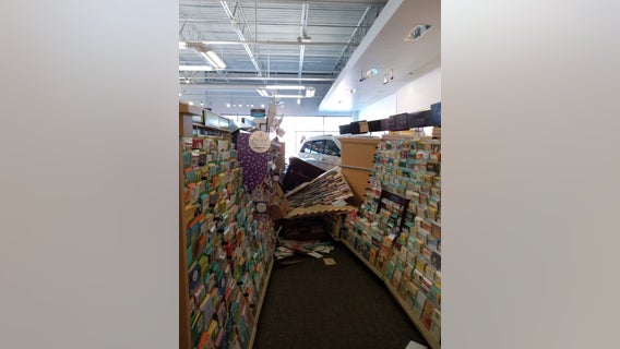 Driver crashes into Hallmark Store in Montgomery County