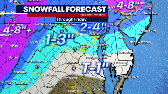 More snow Friday in DC area likely to cause delays, closures