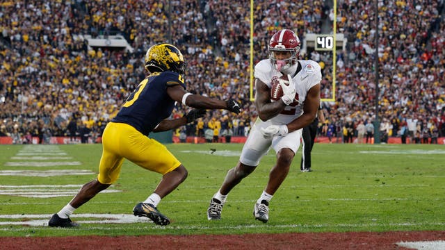 Michigan secures a spot in the national title game with a 27-20 victory over Alabama