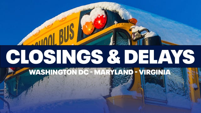 School closings, delays in DC, Maryland, Virginia for Monday, February 2